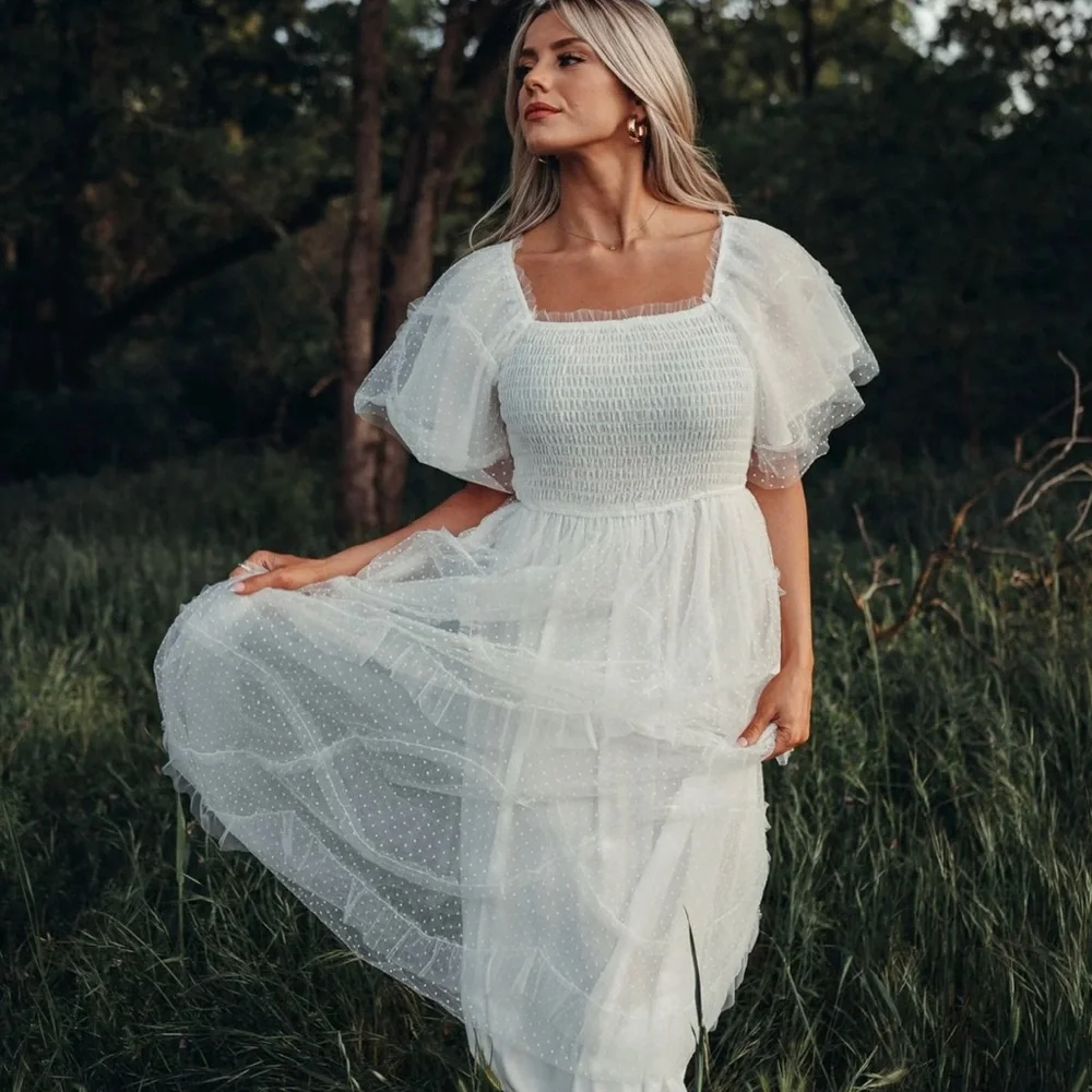 IVORIE KAI Camille white dress Size: SMALL - Picture 2 of 7